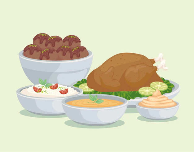 درباره خرید کردن گوشت ، مرغ ، سبزیجات در زبان عربی